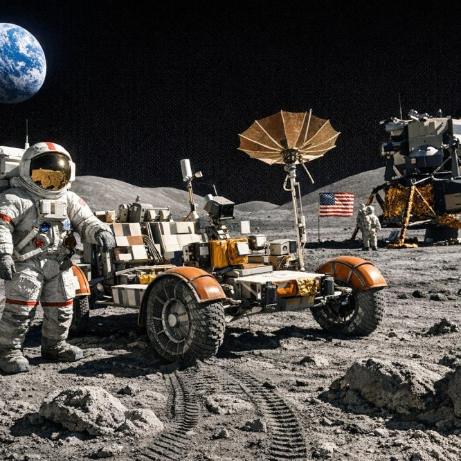 Apollo 15 The first mission with a lunar rover