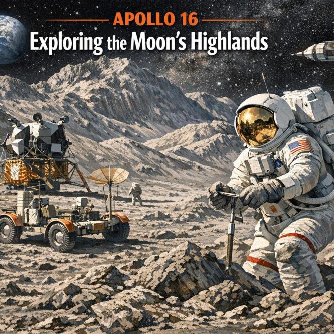 How Apollo 16 explored the Moons highlands