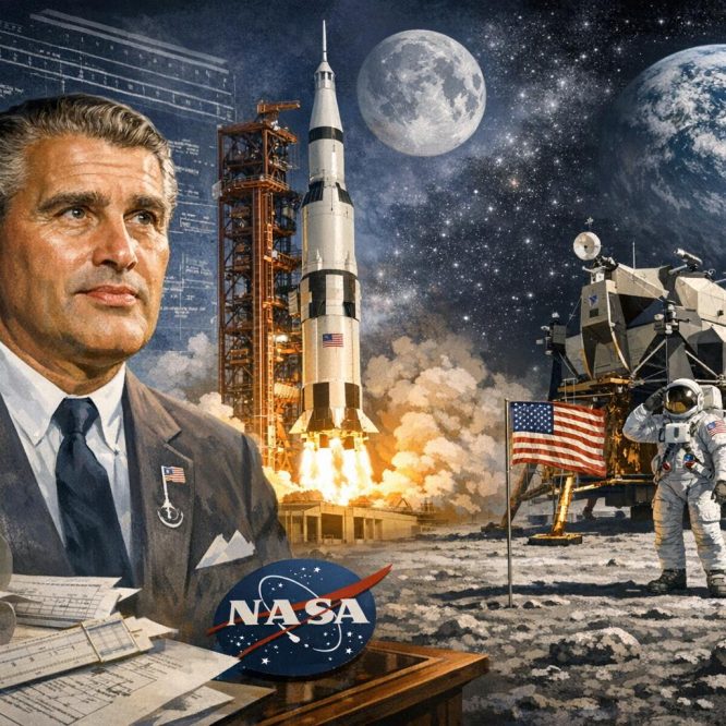 The contribution of Wernher von Braun to the Apollo program