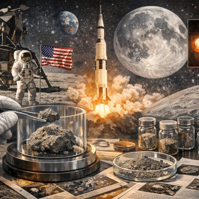 The significance of lunar samples collected during Apollo missions